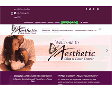 Tablet Screenshot of aestheticpittsburgh.com